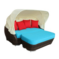 Nuevo modelo sofá cama taburete de mimbre al aire libre